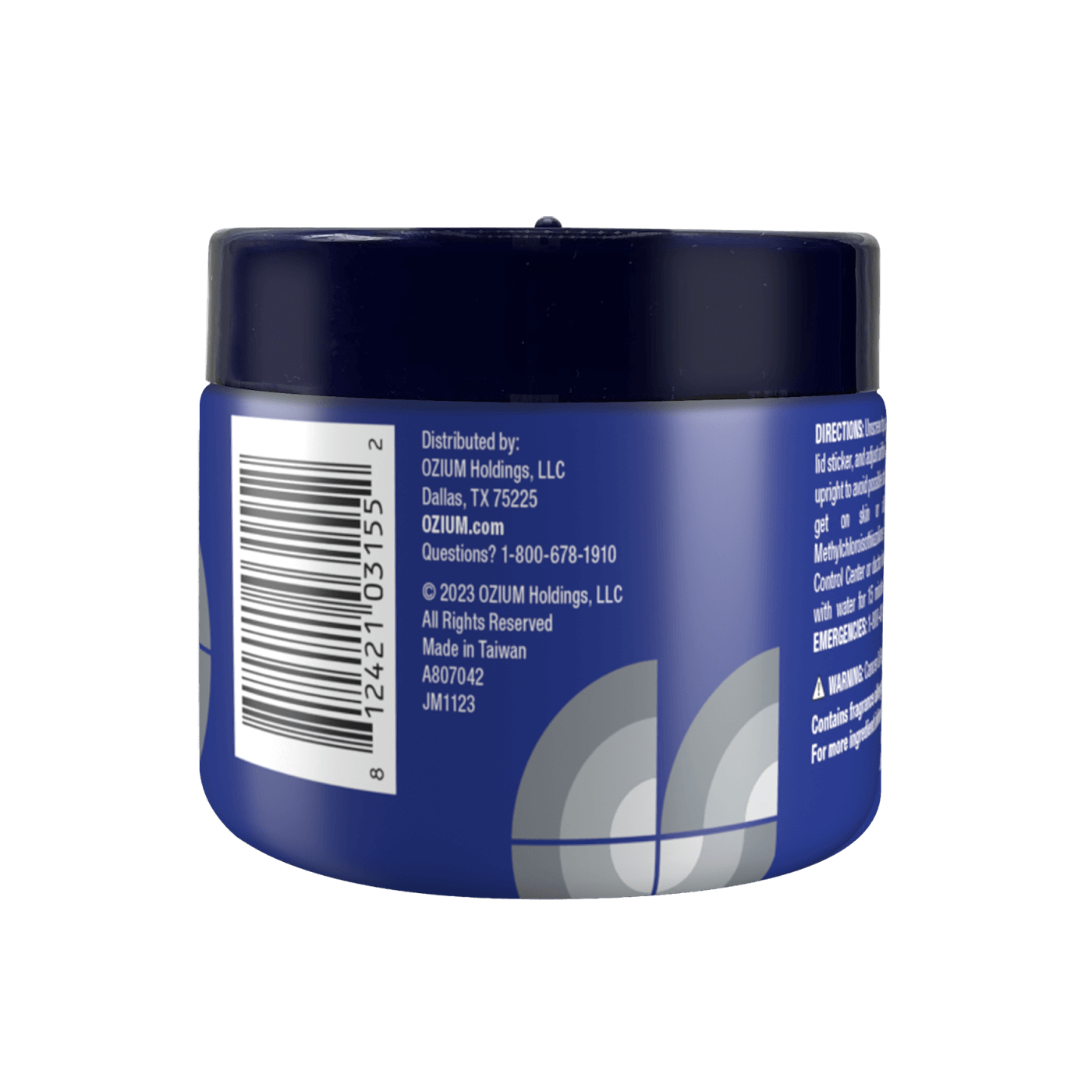 Odor Eliminating Gel side of package