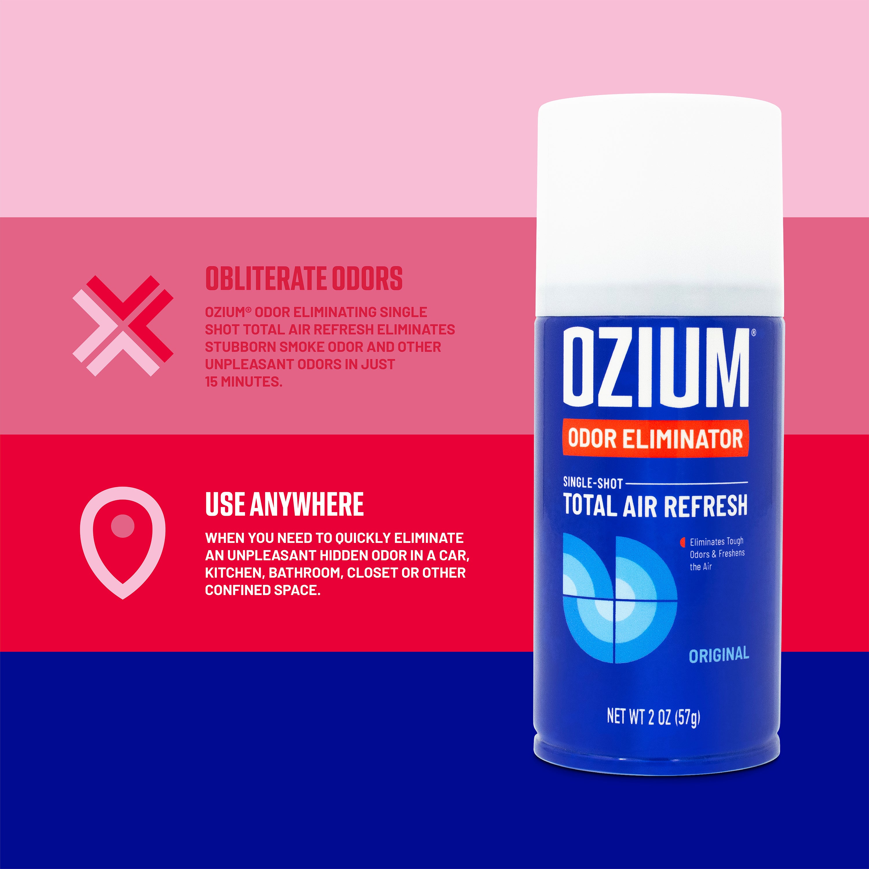 Single Shot Total Air Refresh 2oz – Ozium Air Sanitizer